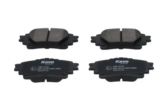 Bremsbelagsatz, Scheibenbremse Hinterachse KAVO PARTS KBP-9162 Bild Bremsbelagsatz, Scheibenbremse Hinterachse KAVO PARTS KBP-9162
