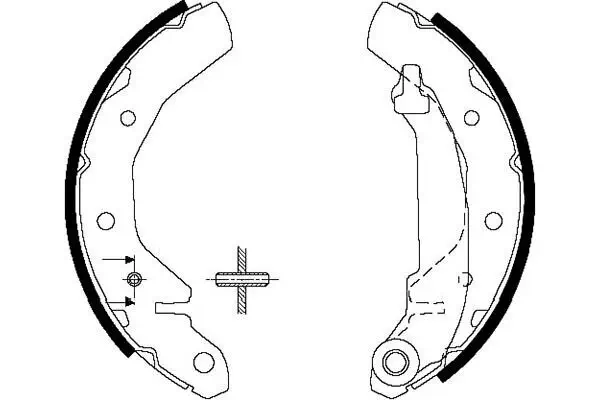 Bremsbackensatz KAVO PARTS KBS-1407
