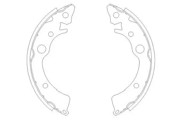 Bremsbackensatz Hinterachse KAVO PARTS KBS-2902