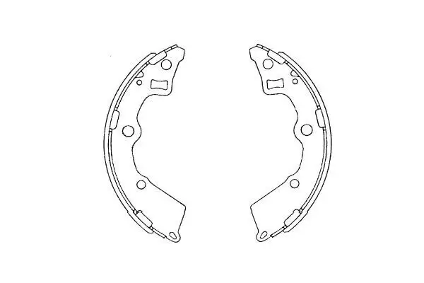 Bremsbackensatz Hinterachse KAVO PARTS KBS-4409
