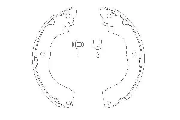 Bremsbackensatz KAVO PARTS KBS-7416