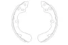 Bremsbackensatz Hinterachse KAVO PARTS KBS-8905