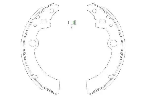Bremsbackensatz KAVO PARTS KBS-8907