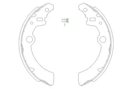 Bremsbackensatz KAVO PARTS KBS-8907 Bild Bremsbackensatz KAVO PARTS KBS-8907
