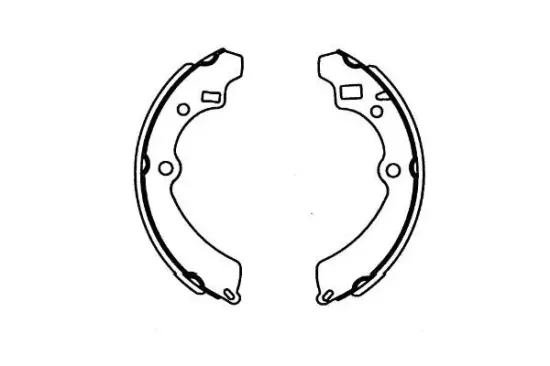 Bremsbackensatz Hinterachse KAVO PARTS KBS-8909 Bild Bremsbackensatz Hinterachse KAVO PARTS KBS-8909