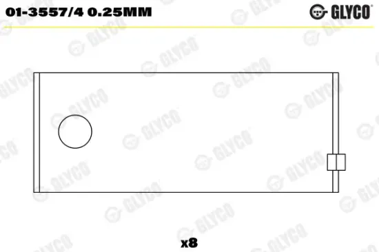 Pleuellager GLYCO 01-3557/4 0.25mm Bild Pleuellager GLYCO 01-3557/4 0.25mm