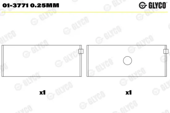 Pleuellager GLYCO 01-3771 0.25mm Bild Pleuellager GLYCO 01-3771 0.25mm