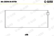 Pleuellager GLYCO 01-3841/8 STD