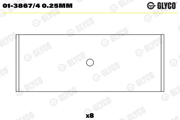 Pleuellager GLYCO 01-3867/4 0.25mm