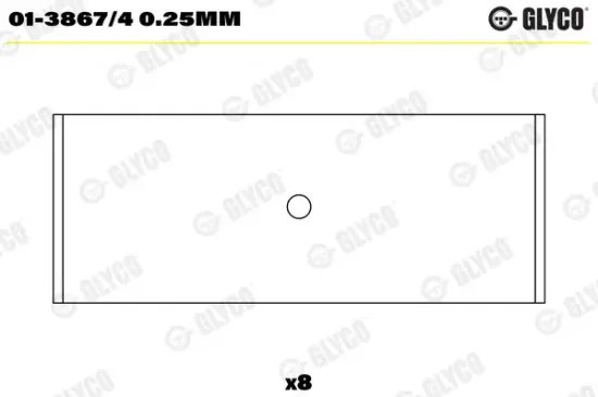 Pleuellager GLYCO 01-3867/4 0.25mm Bild Pleuellager GLYCO 01-3867/4 0.25mm