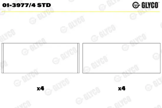 Pleuellager GLYCO 01-3977/4 STD Bild Pleuellager GLYCO 01-3977/4 STD