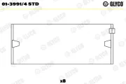 Pleuellager GLYCO 01-3991/4 STD