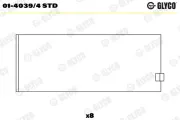 Pleuellager GLYCO 01-4039/4 STD