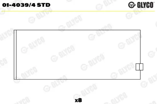 Pleuellager GLYCO 01-4039/4 STD Bild Pleuellager GLYCO 01-4039/4 STD