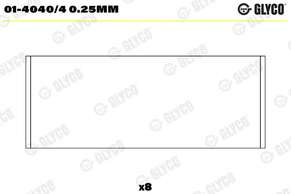 Pleuellager GLYCO 01-4040/4 0.25mm