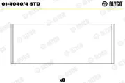 Pleuellager GLYCO 01-4040/4 STD