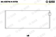 Pleuellager GLYCO 01-4079/4 STD