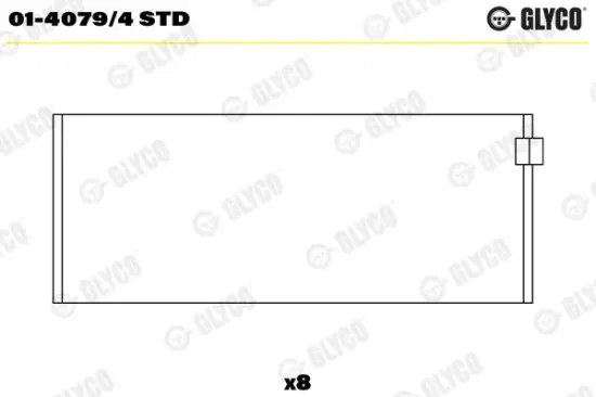 Pleuellager GLYCO 01-4079/4 STD Bild Pleuellager GLYCO 01-4079/4 STD