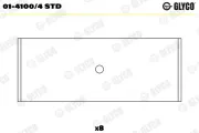 Pleuellager GLYCO 01-4100/4 STD