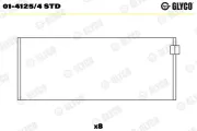 Pleuellager GLYCO 01-4125/4 STD