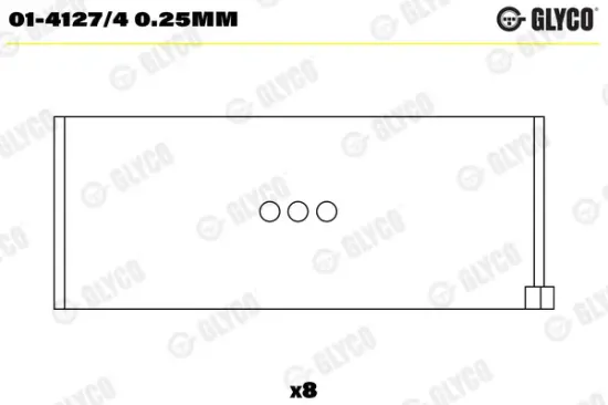 Pleuellager GLYCO 01-4127/4 0.25mm Bild Pleuellager GLYCO 01-4127/4 0.25mm