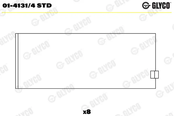 Pleuellager GLYCO 01-4131/4 STD