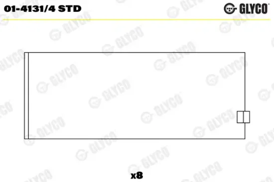Pleuellager GLYCO 01-4131/4 STD Bild Pleuellager GLYCO 01-4131/4 STD