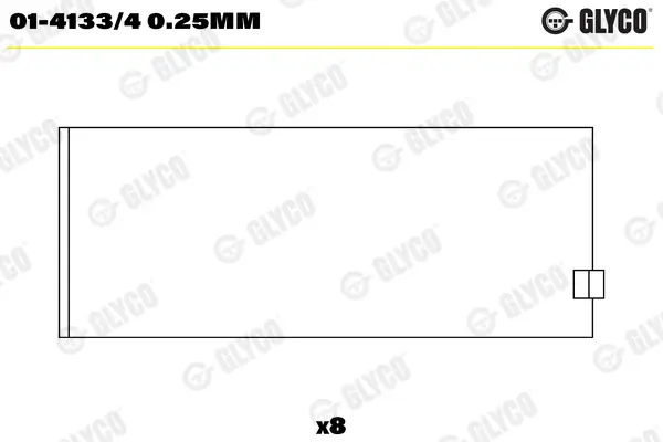 Pleuellager GLYCO 01-4133/4 0.25mm
