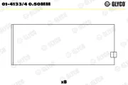 Pleuellager GLYCO 01-4133/4 0.50mm
