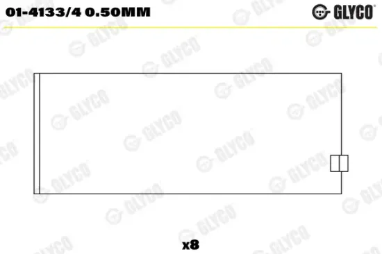 Pleuellager GLYCO 01-4133/4 0.50mm Bild Pleuellager GLYCO 01-4133/4 0.50mm