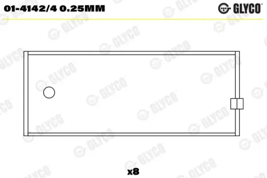 Pleuellager GLYCO 01-4142/4 0.25mm Bild Pleuellager GLYCO 01-4142/4 0.25mm