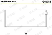 Pleuellager GLYCO 01-4146/4 STD