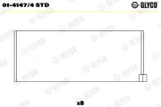 Pleuellager GLYCO 01-4147/4 STD