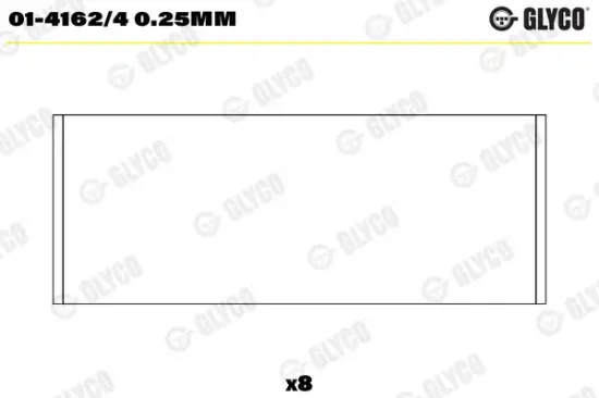 Pleuellager GLYCO 01-4162/4 0.25mm Bild Pleuellager GLYCO 01-4162/4 0.25mm