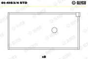 Pleuellager GLYCO 01-4163/4 STD