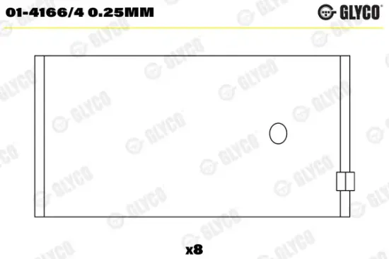 Pleuellager GLYCO 01-4166/4 0.25mm Bild Pleuellager GLYCO 01-4166/4 0.25mm