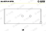 Pleuellager GLYCO 01-4171/4 STD