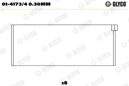 Pleuellager GLYCO 01-4173/4 0.30mm Bild Pleuellager GLYCO 01-4173/4 0.30mm