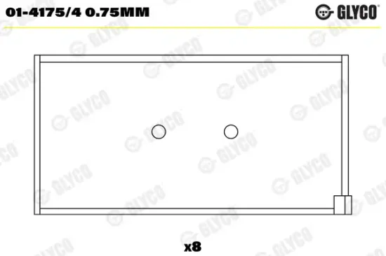 Pleuellager GLYCO 01-4175/4 0.75mm Bild Pleuellager GLYCO 01-4175/4 0.75mm