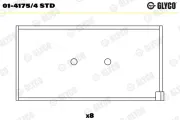 Pleuellager GLYCO 01-4175/4 STD