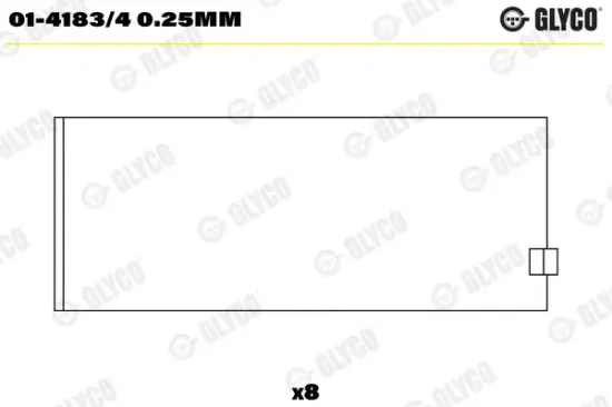 Pleuellager GLYCO 01-4183/4 0.25mm Bild Pleuellager GLYCO 01-4183/4 0.25mm