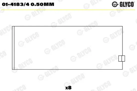 Pleuellager GLYCO 01-4183/4 0.50mm Bild Pleuellager GLYCO 01-4183/4 0.50mm