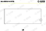 Pleuellager GLYCO 01-4183/4 STD