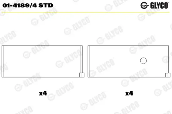 Pleuellager GLYCO 01-4189/4 STD Bild Pleuellager GLYCO 01-4189/4 STD