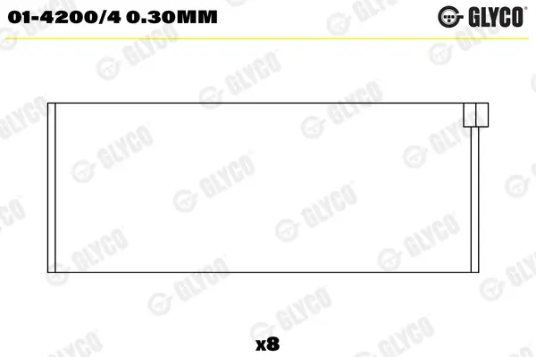 Pleuellager GLYCO 01-4200/4 0.30mm