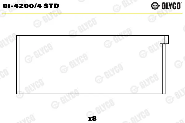 Pleuellager GLYCO 01-4200/4 STD