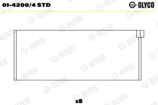 Pleuellager GLYCO 01-4200/4 STD Bild Pleuellager GLYCO 01-4200/4 STD