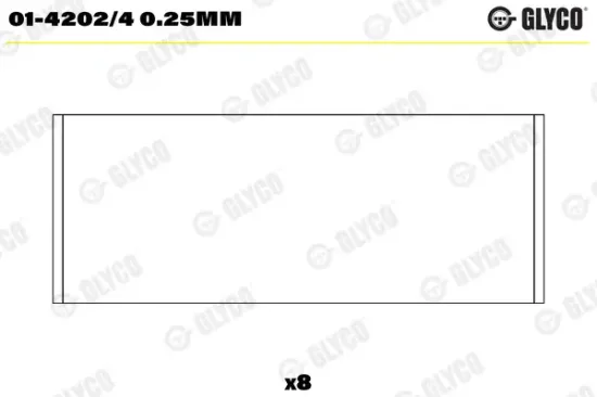 Pleuellager GLYCO 01-4202/4 0.25mm Bild Pleuellager GLYCO 01-4202/4 0.25mm