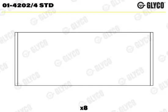 Pleuellager GLYCO 01-4202/4 STD Bild Pleuellager GLYCO 01-4202/4 STD