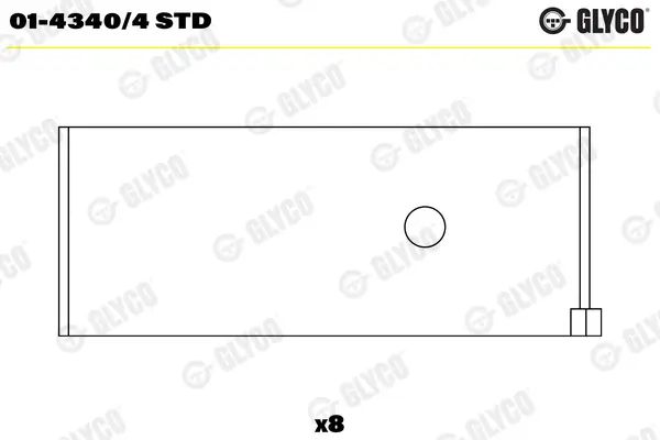 Pleuellager GLYCO 01-4340/4 STD
